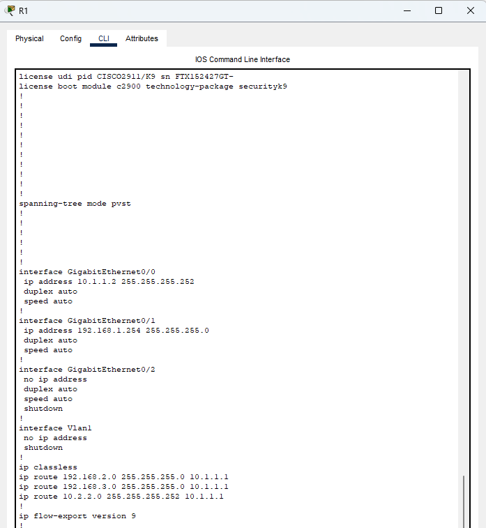 running-config su R1