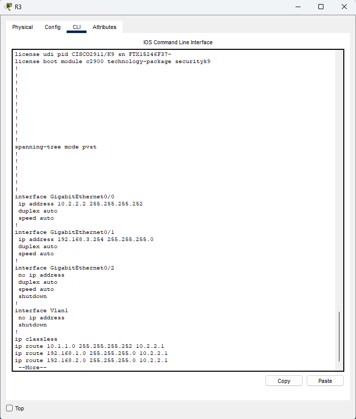running-config su R3