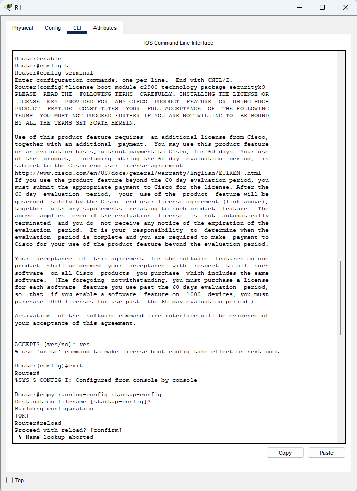 Verifica pacchetto securityk9 attivo